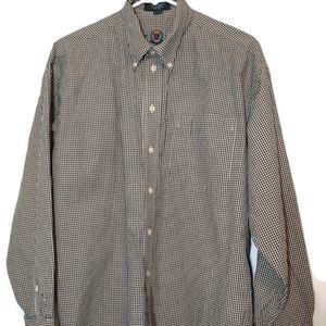 Hunt Club Mens Button Up Plaid Shirt
